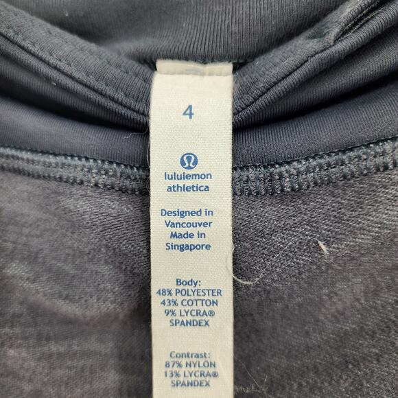 Lululemon Athletica Gray Tapered Leg Pants With Pockets Size 4 - Picture 4 of 5